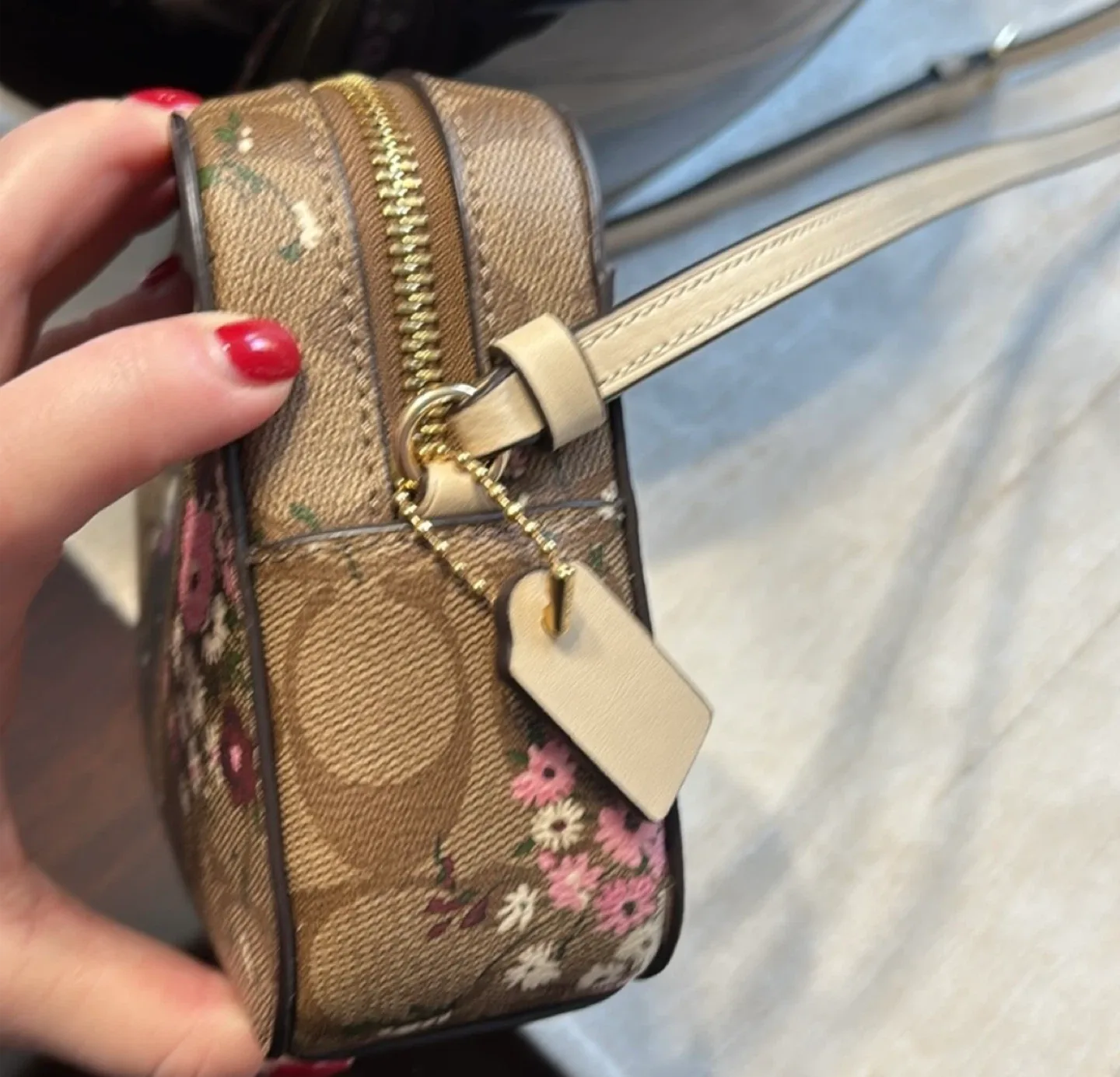 Coach Floral Print Crossbody Bag image indicator(4)