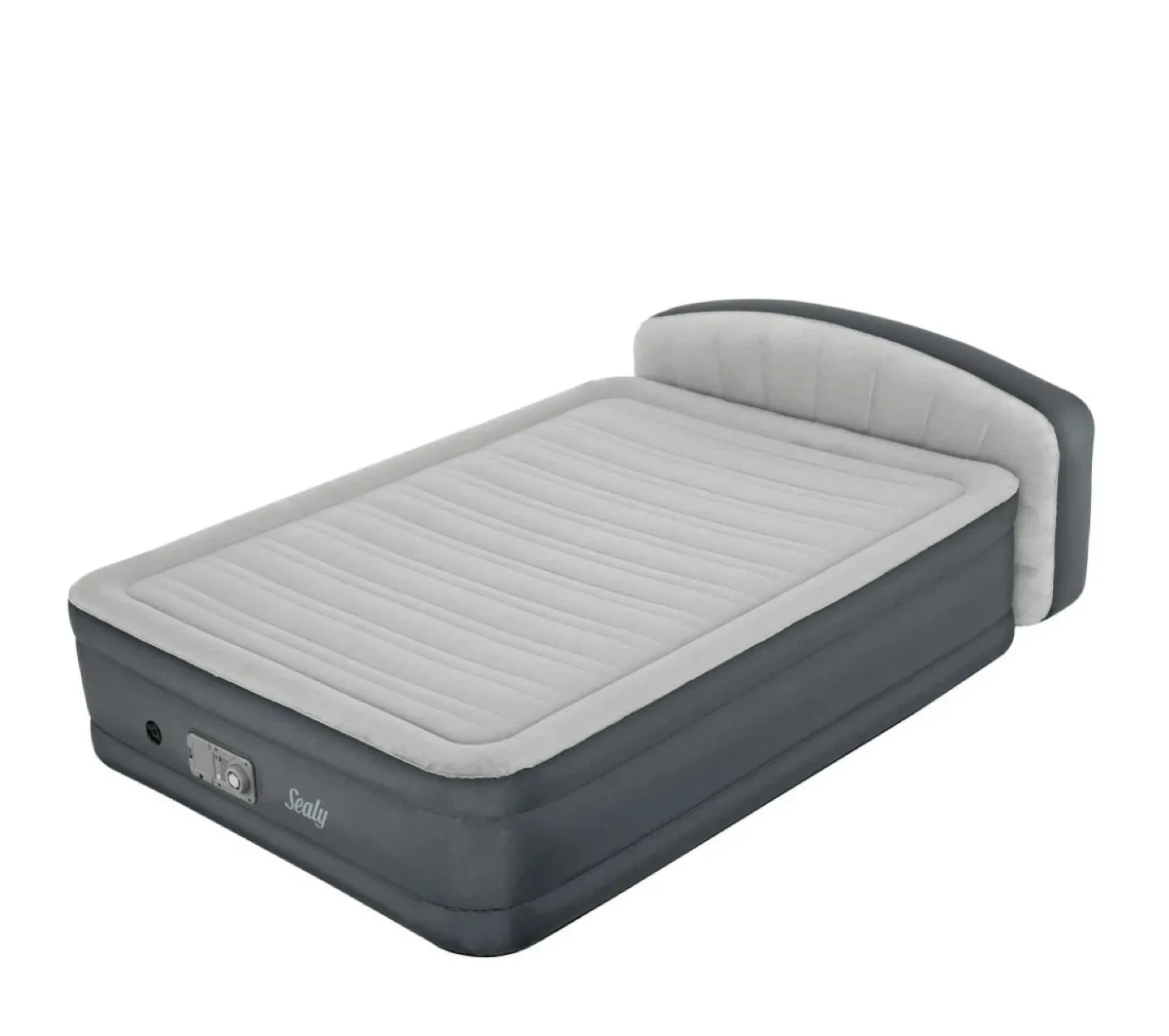 Sealy Queen Air Mattress with Built-in Headboard and Air Pump image indicator(2)