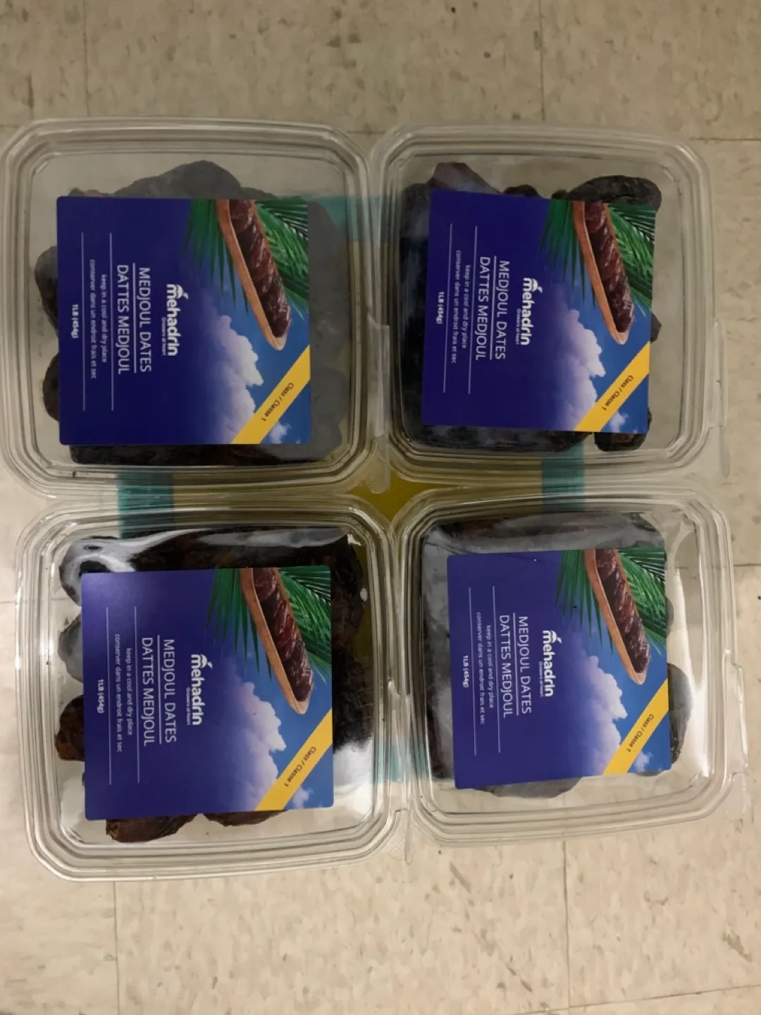Mehadrin Medjool Dates - 454g, 4 Packs thumbnail