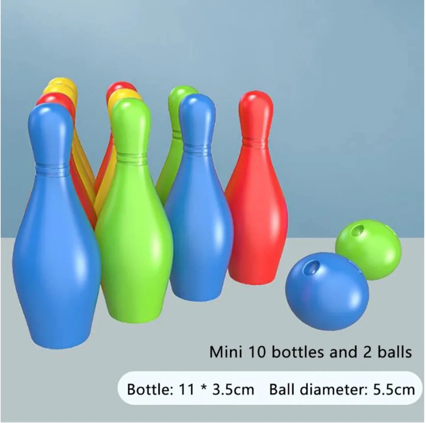 Kids Bowling Set - 10 Pins & 2 Balls image indicator(3)