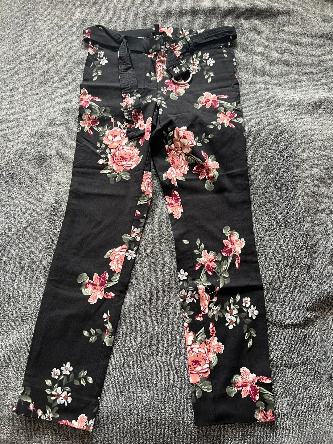 Floral Print Pants with Belt- one by chapter one 🥕 thumbnail