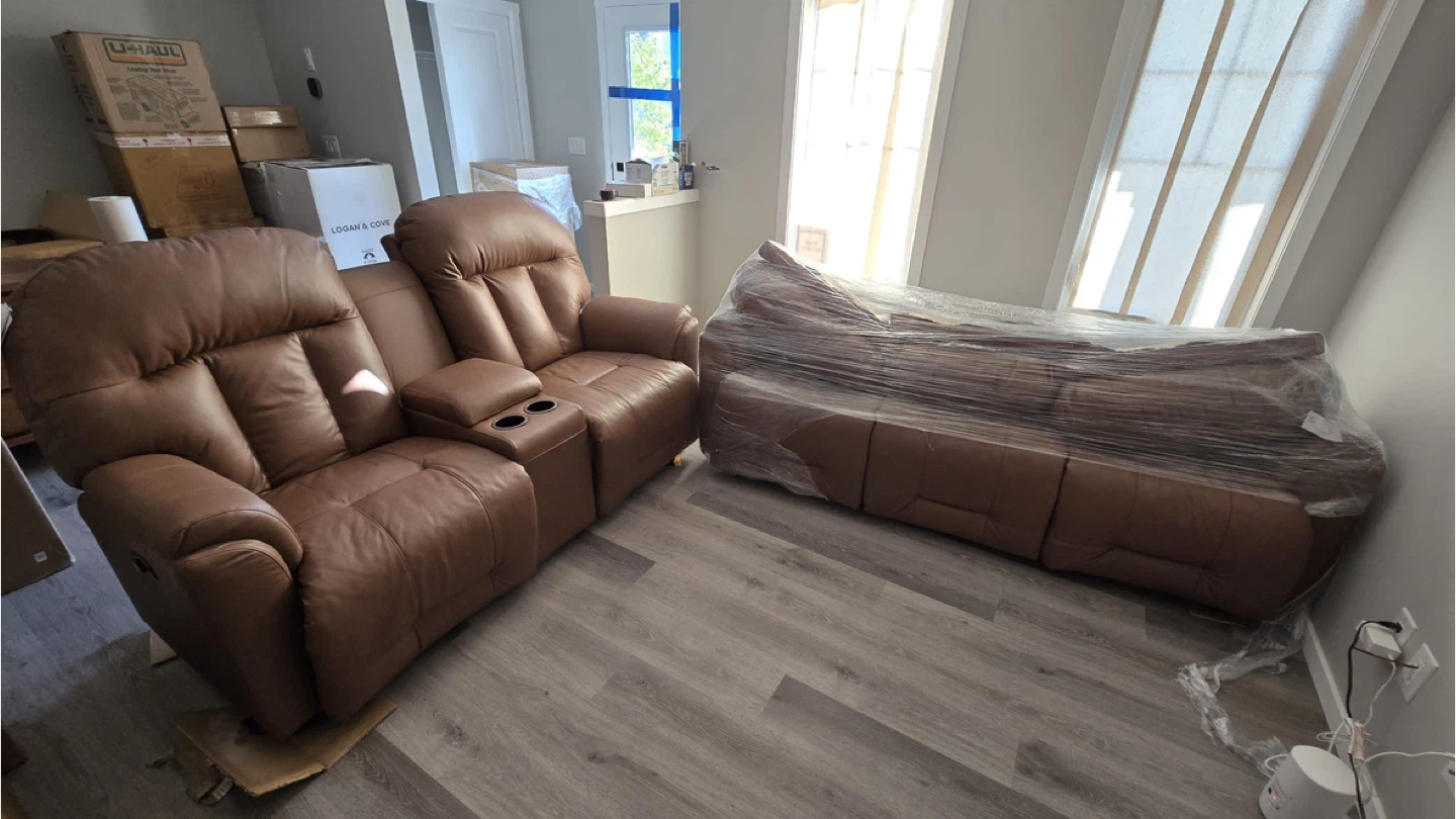 Brand New Reclining Sofa Set – Must Go ASAP