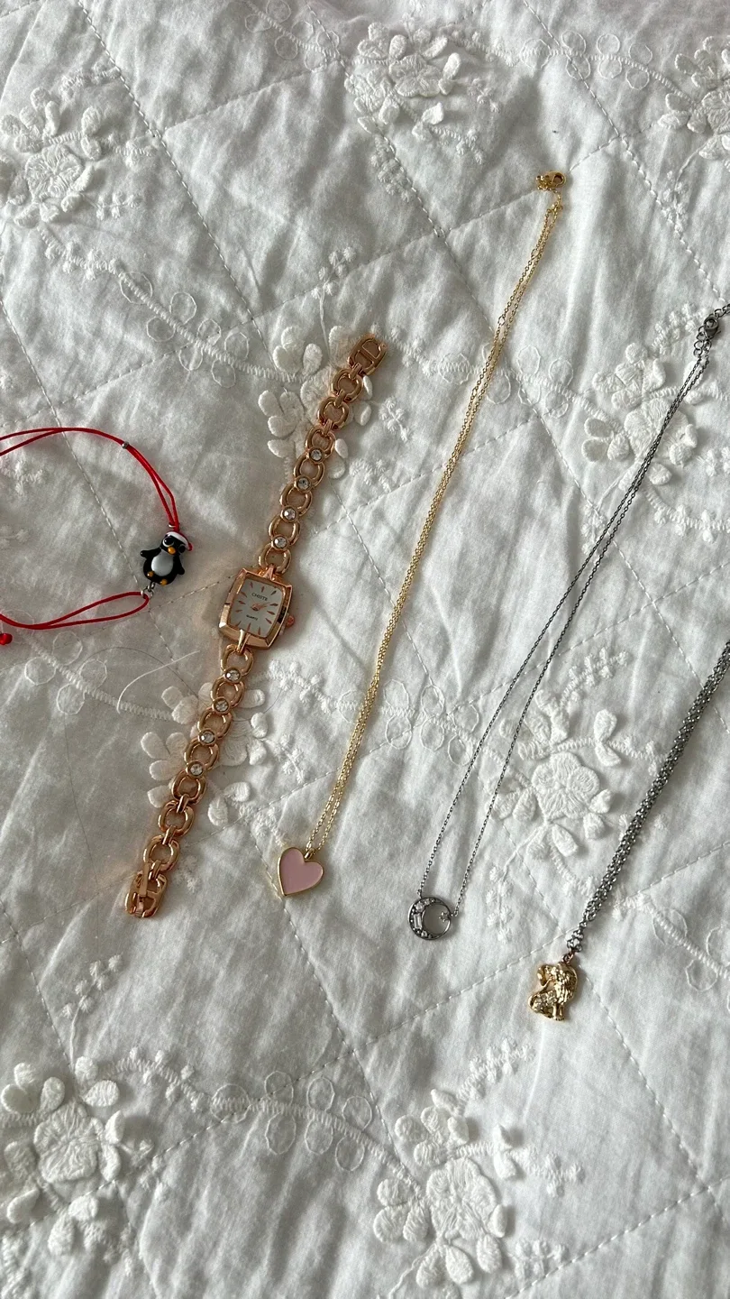 Assorted Jewellery: Watch, Bracelets, Necklaces thumbnail