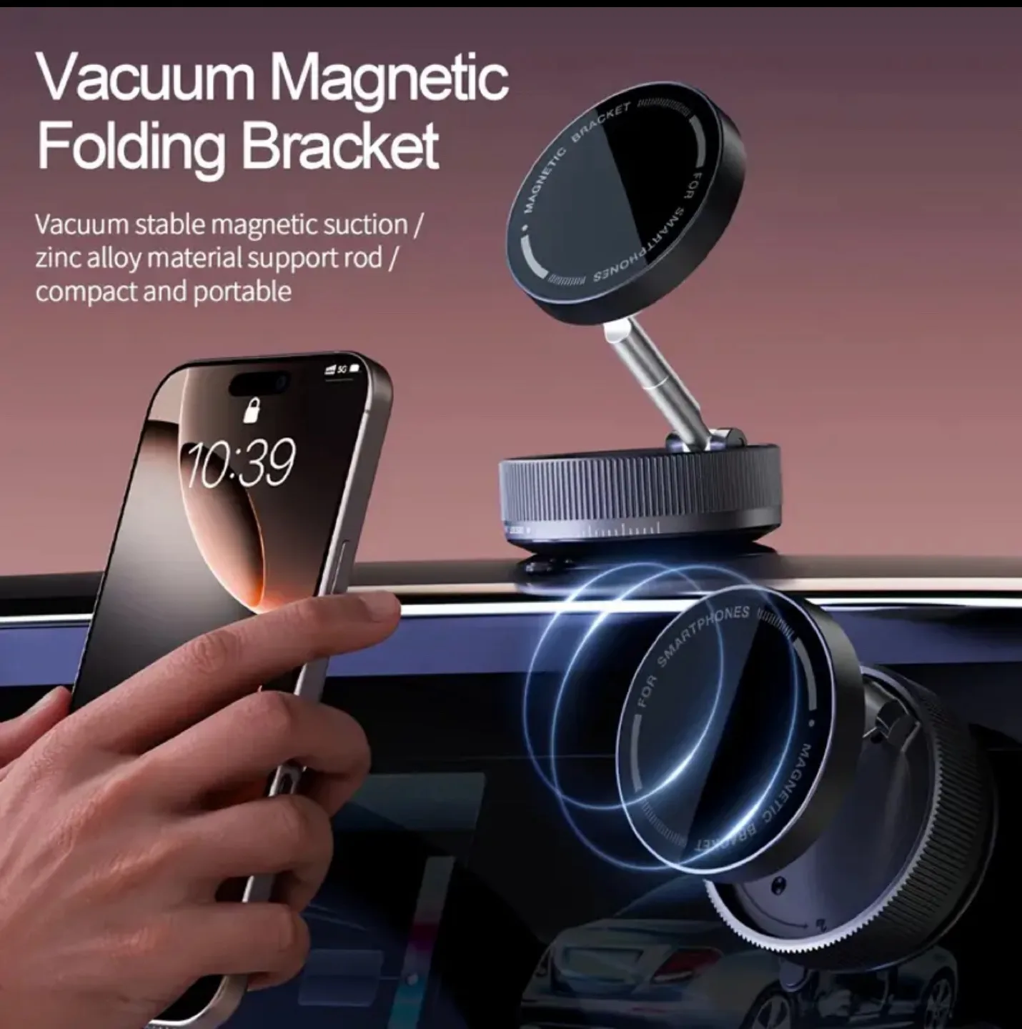 Vacuum Magnetic Folding Phone Bracket image indicator(2)