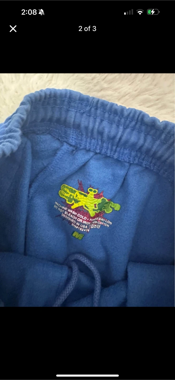 royal blue spider sweatpants - photo 2