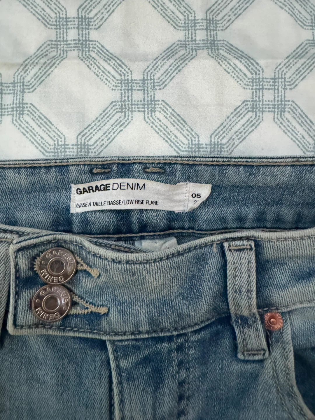 Garage Denim Low Rise Flare Jeans - Size 5 - photo 2