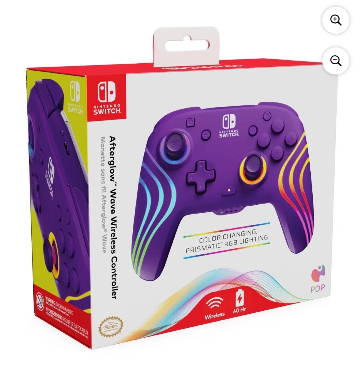 New - Nintendo switch Afterglow Wave Wireless Controller image indicator(5)