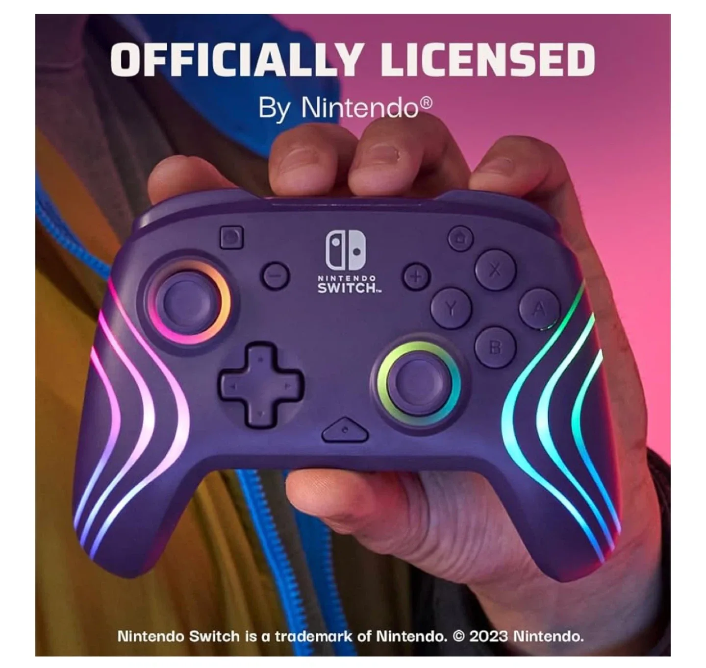 New - Nintendo switch Afterglow Wave Wireless Controller image indicator(6)