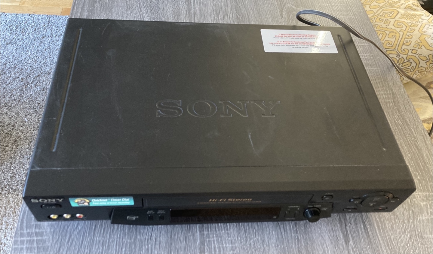 Sony VCR with remote. Stouffville pickup - photo 2