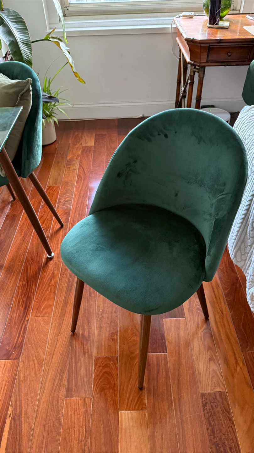 Glass & Metal Table + 4 Chairs – Pickup Only - photo 2