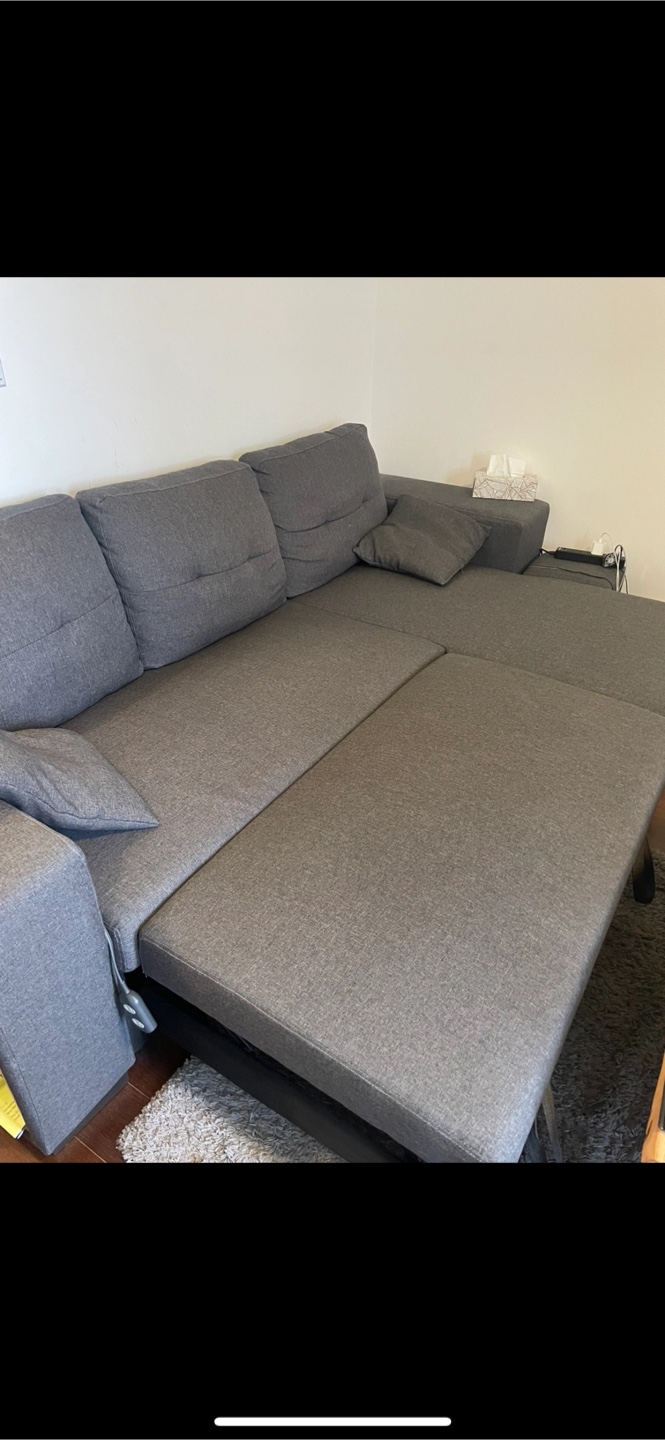 Sofa/Couch with pullout bed and storage - photo 3