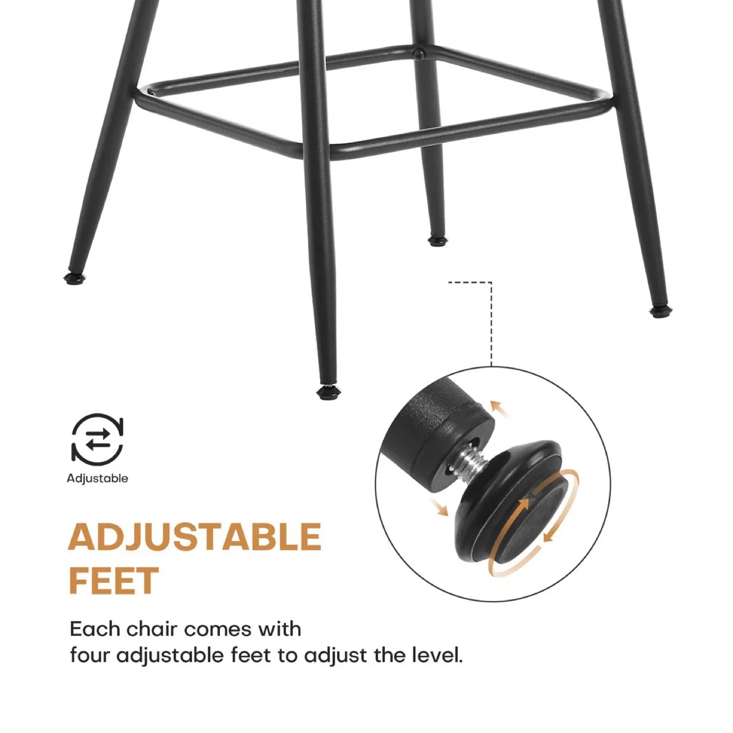 NEW Pair of Rattan Counter Height Bar Stools image indicator(8)