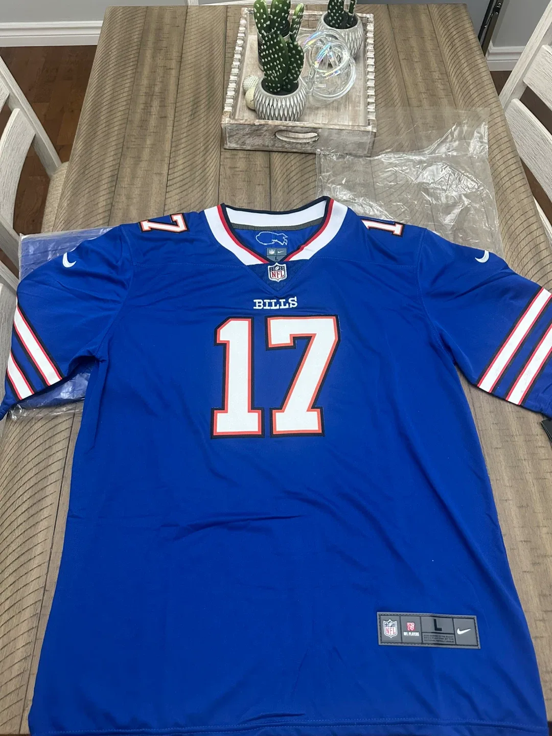New Nike Buffalo Bills Allen #17 Jersey - Size L thumbnail