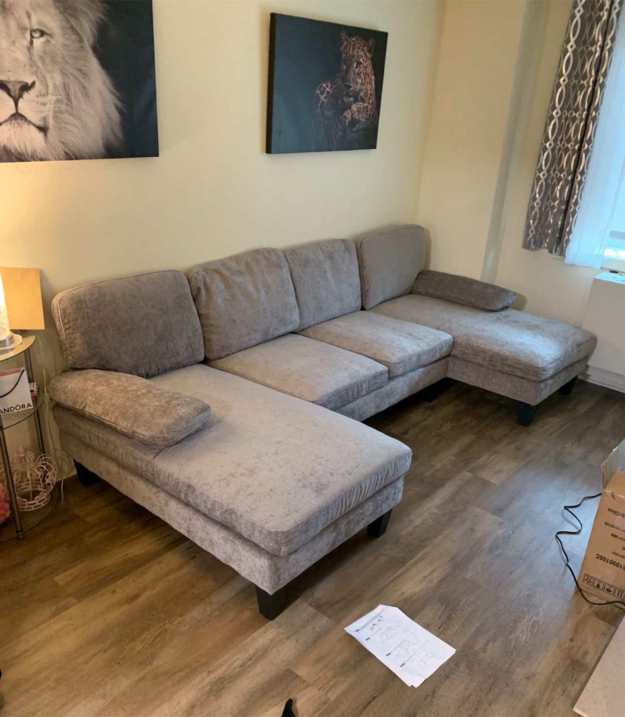 Gray Sectional Sofa