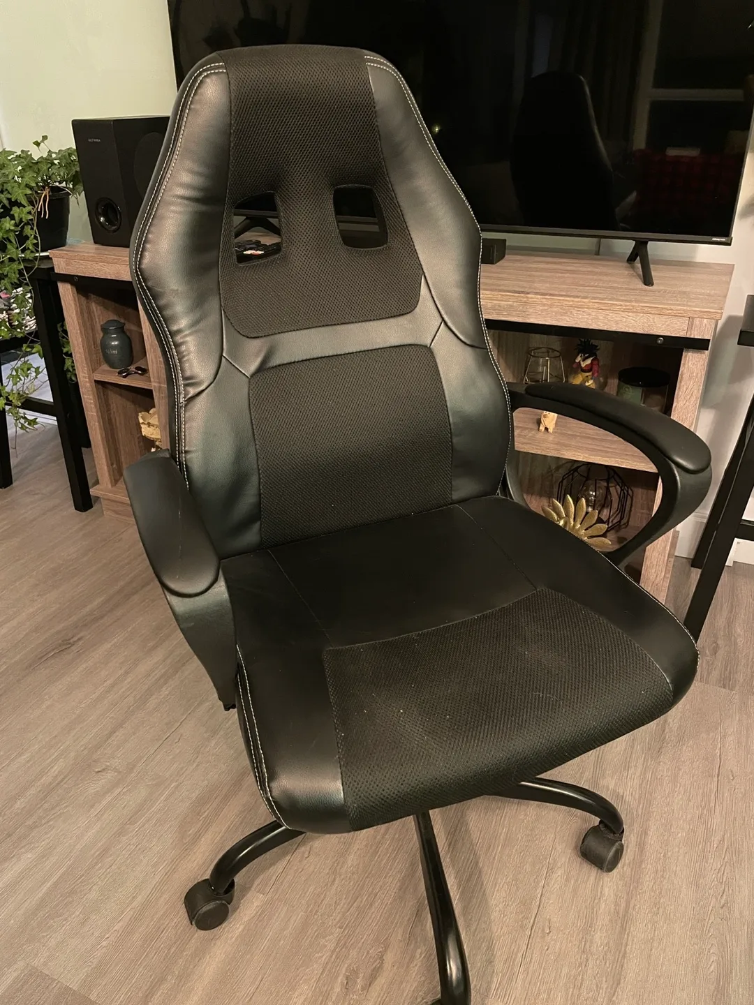 Black Racing Style Gaming Chair thumbnail