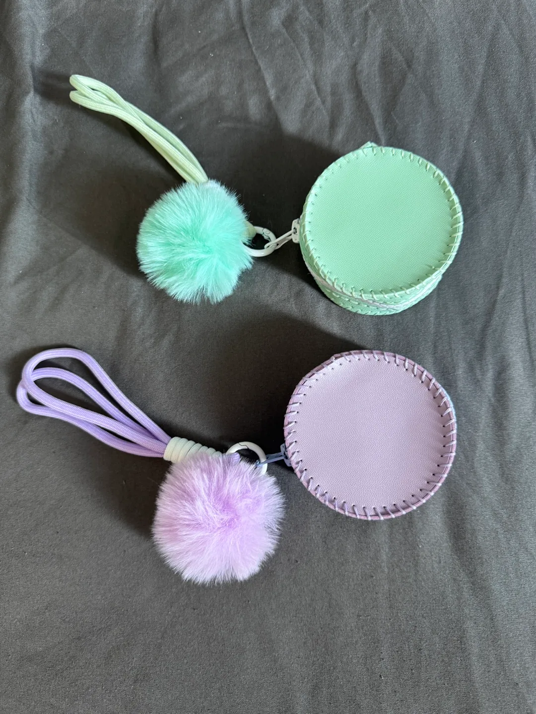 Brand new Cute Coin Purse with Pom-Pom Charm image indicator(2)