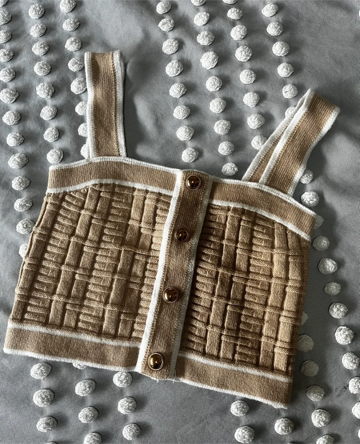 Beige Knit Tank Top image indicator(2)