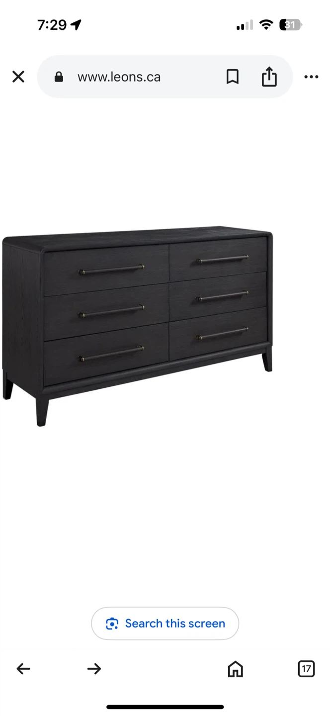 Leon's Dresser - Black