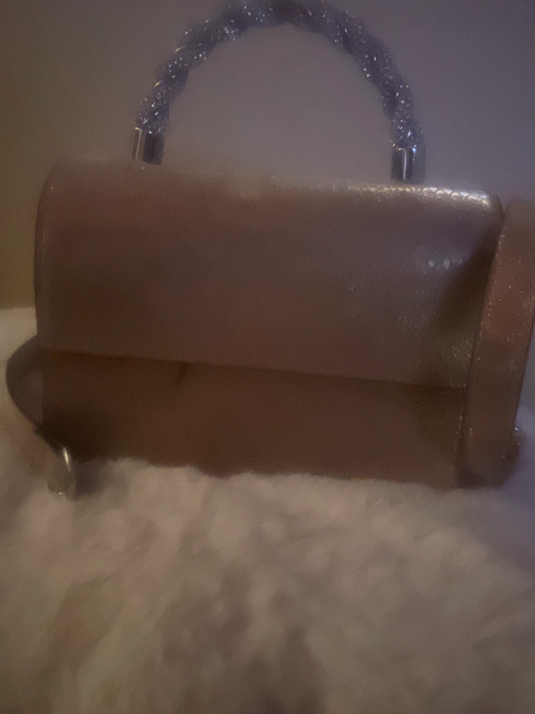 Purse with silver handle Aldo