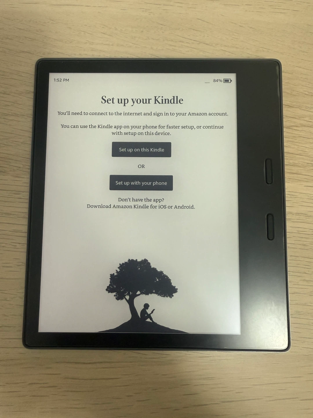 Kindle Oasis (Gently Used) + Black Leather Case