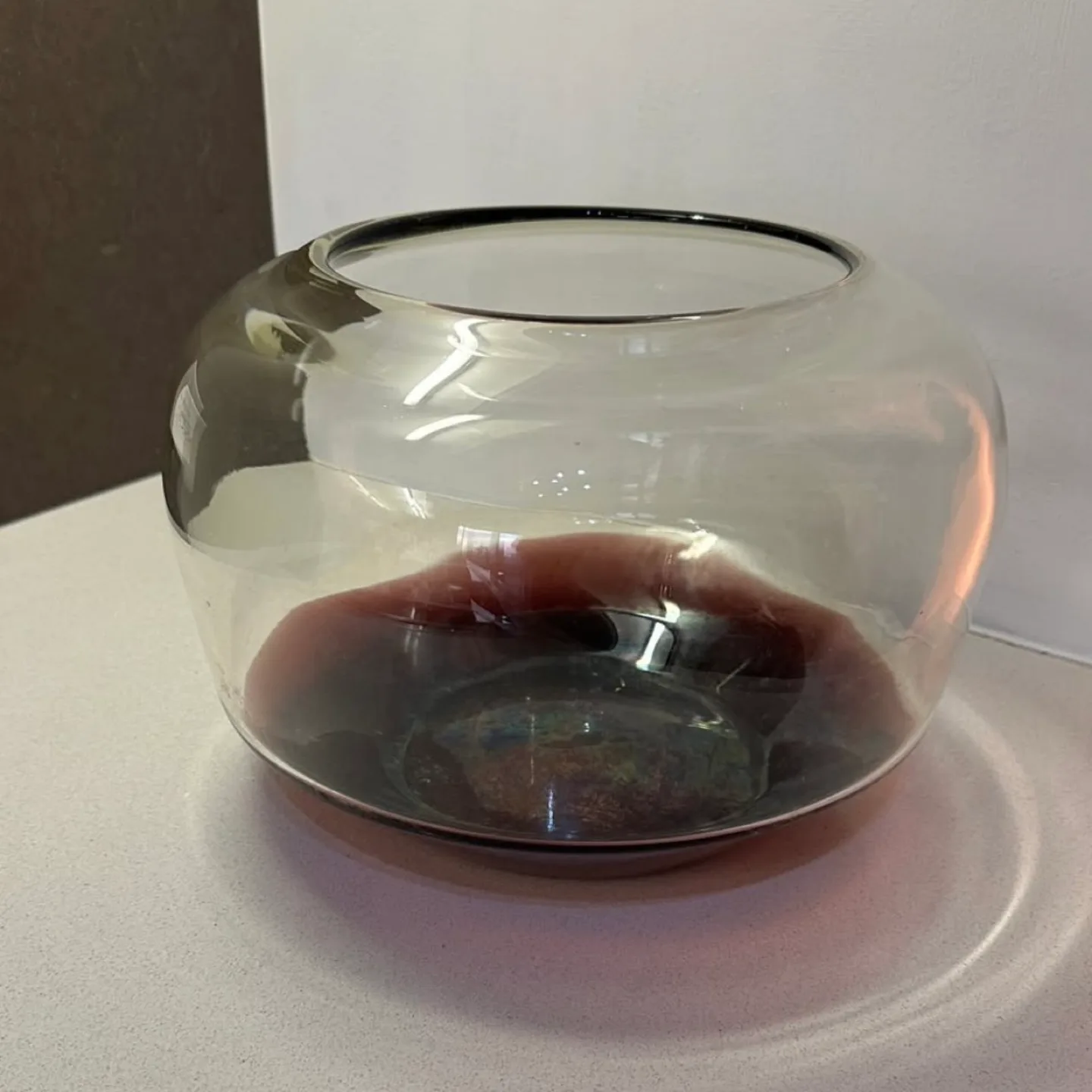 Large glass decorative bowl from West elm thumbnail