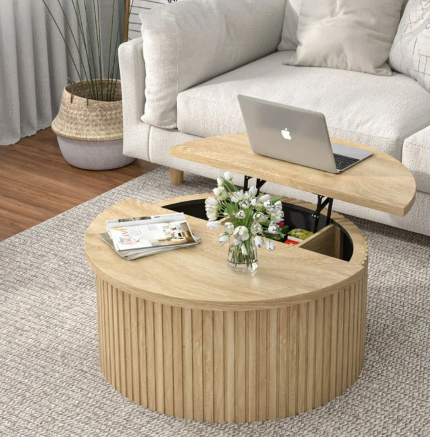 Round Lift-Top Coffee Table thumbnail