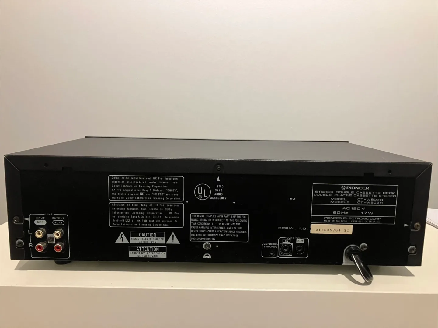 PIONEER Cassette Tape Deck - Tested Working image indicator(4)