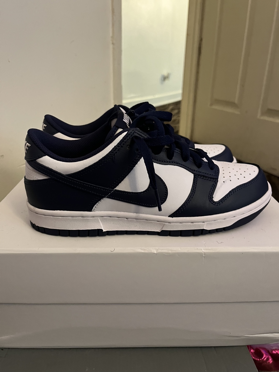 Nike Dunk Low Retro White/Navy Shoes