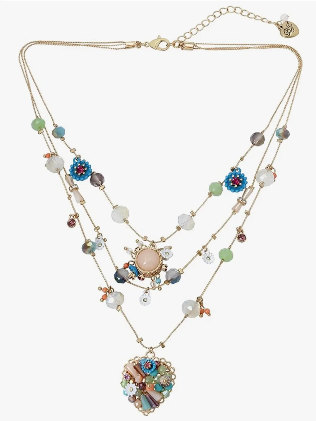 Betsey Johnson Multi-Strand Beaded Necklace thumbnail