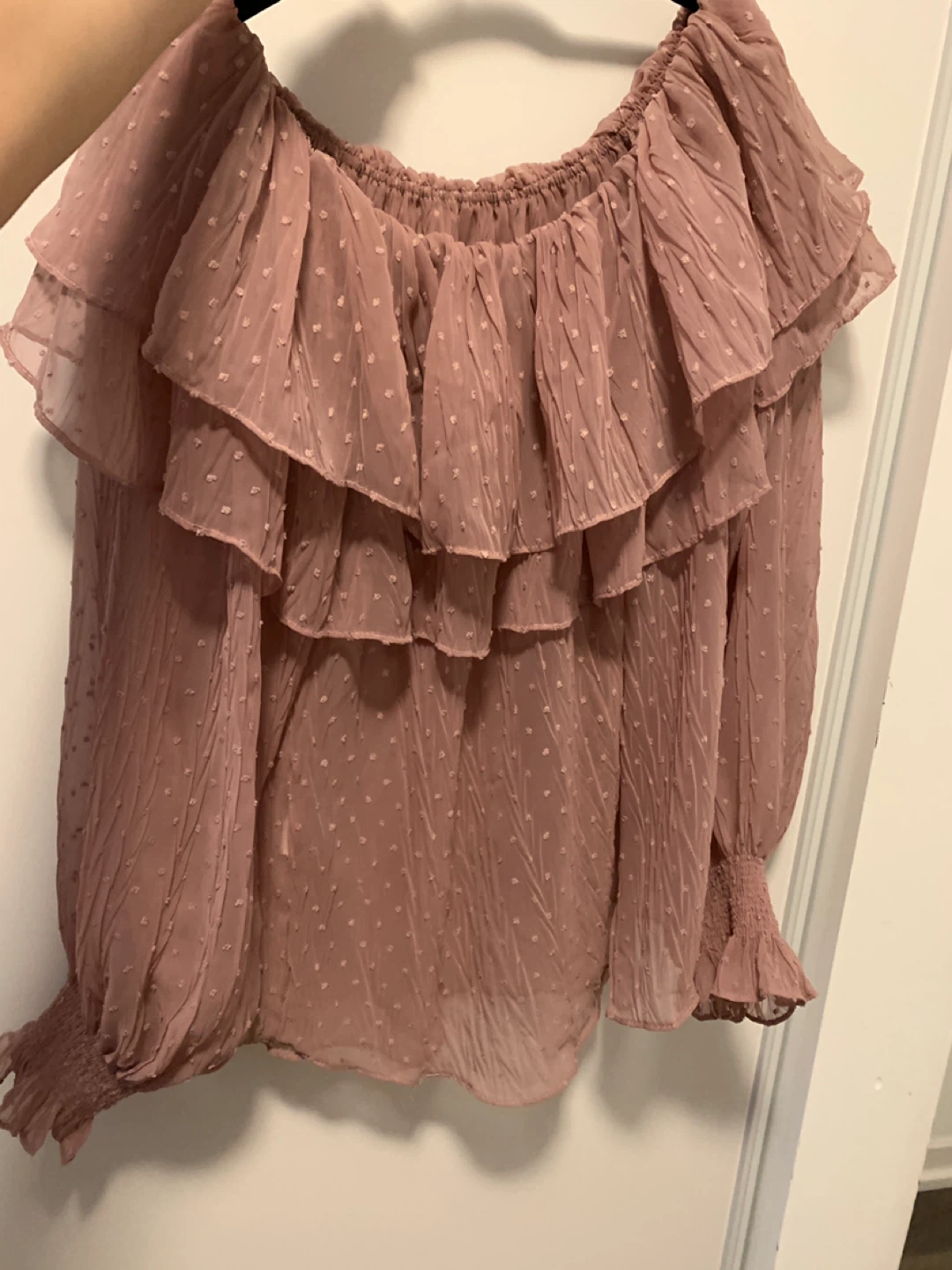 Ruffled Off-Shoulder Blouse - photo 2