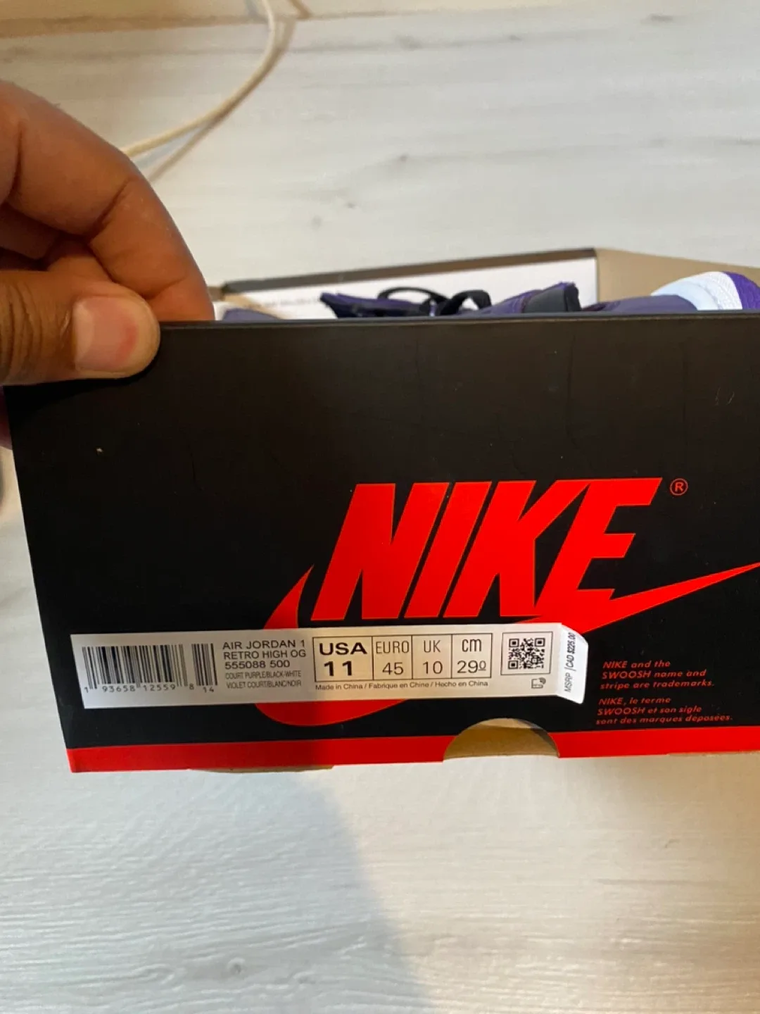 Air Jordan 1 Court Purple 2.0 - Size 11 image indicator(8)