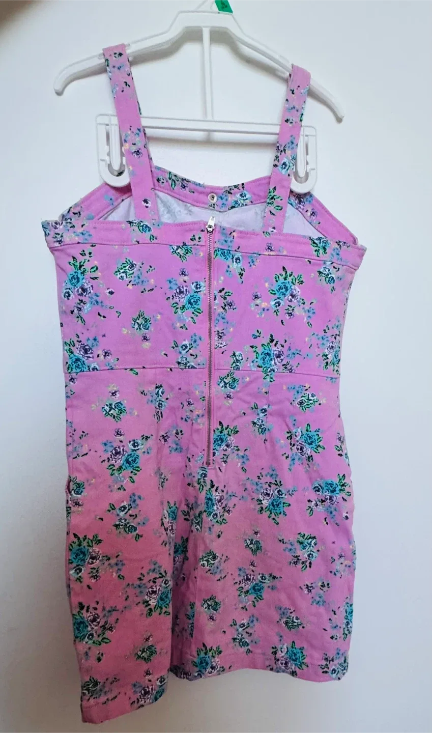 Floral Pink Jumper Dress image indicator(3)