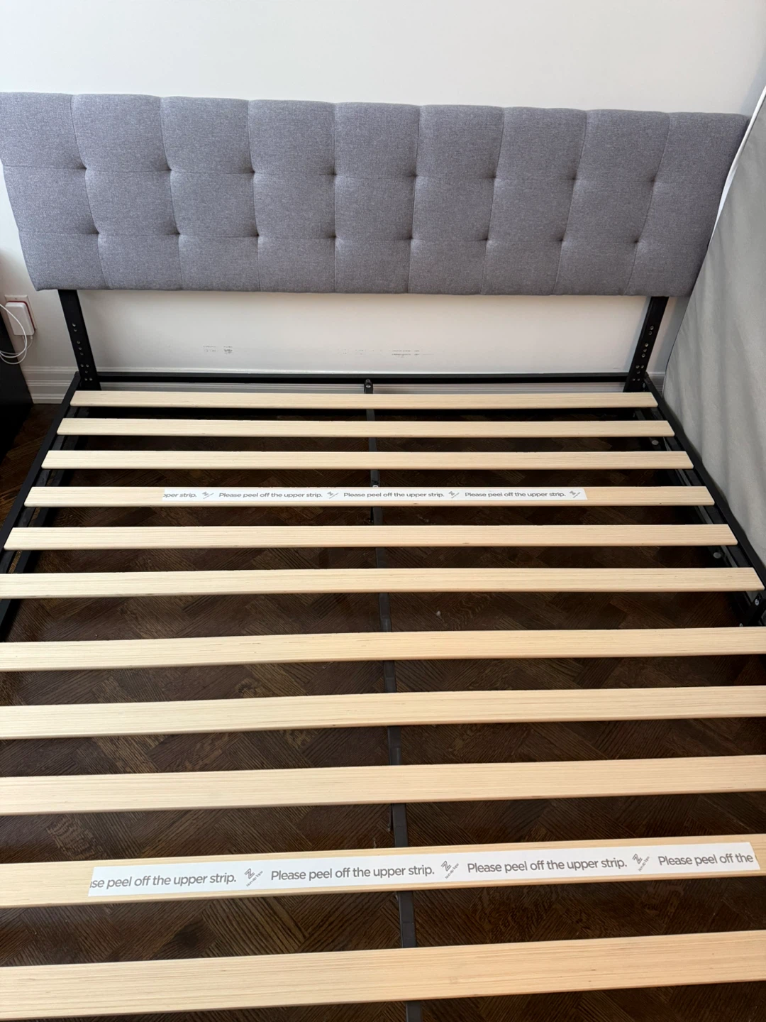 Grey and Black King Bed Frame - photo 2