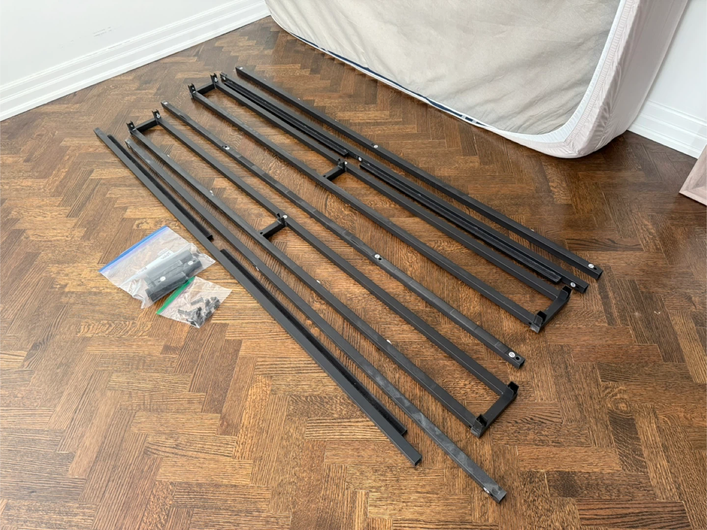 Grey and Black King Bed Frame - photo 3