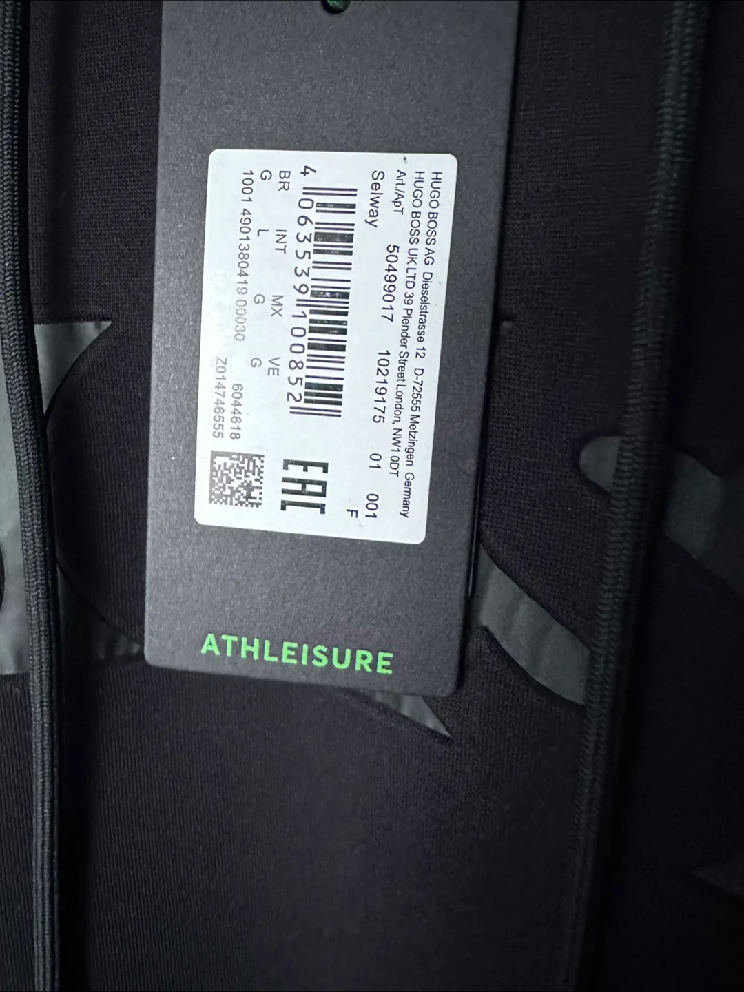 Hugo Boss Athleisure Black Hoodie - Size L image indicator(3)