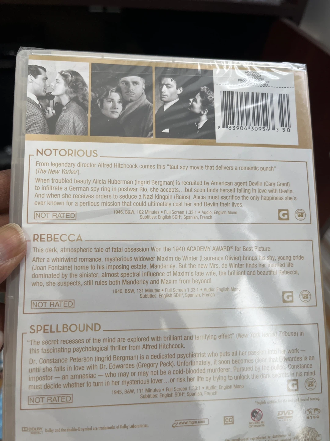 MGM - Notorious, Rebecca, Spellbound - photo 2