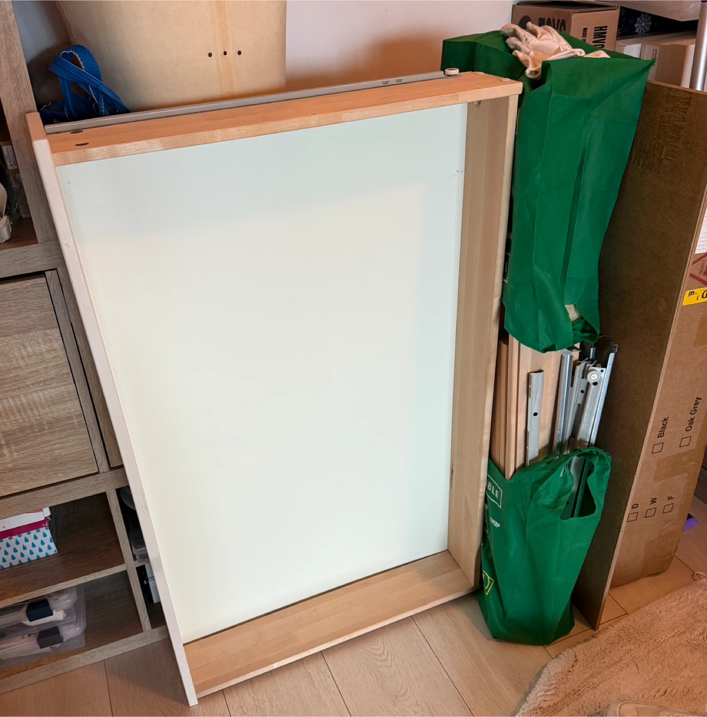 IKEA Mandal Bed Frame with Storage in Good Condition - photo 2