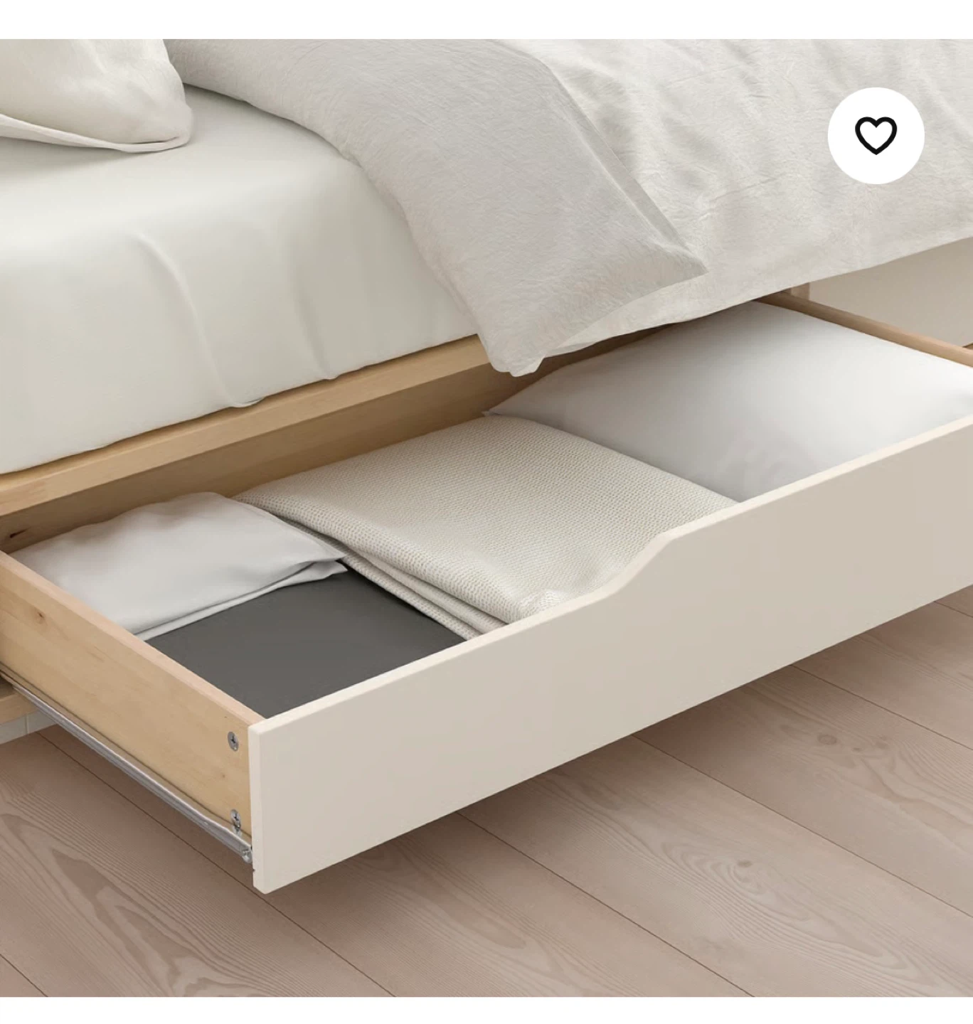 IKEA Mandal Bed Frame with Storage in Good Condition - photo 5