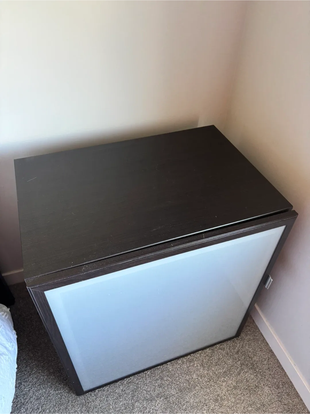 Dark Brown Cabinet with Shelves