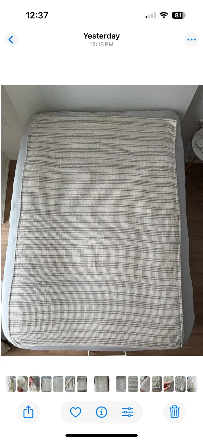 One Wednesday Turkish Cotton Throw Blanket thumbnail