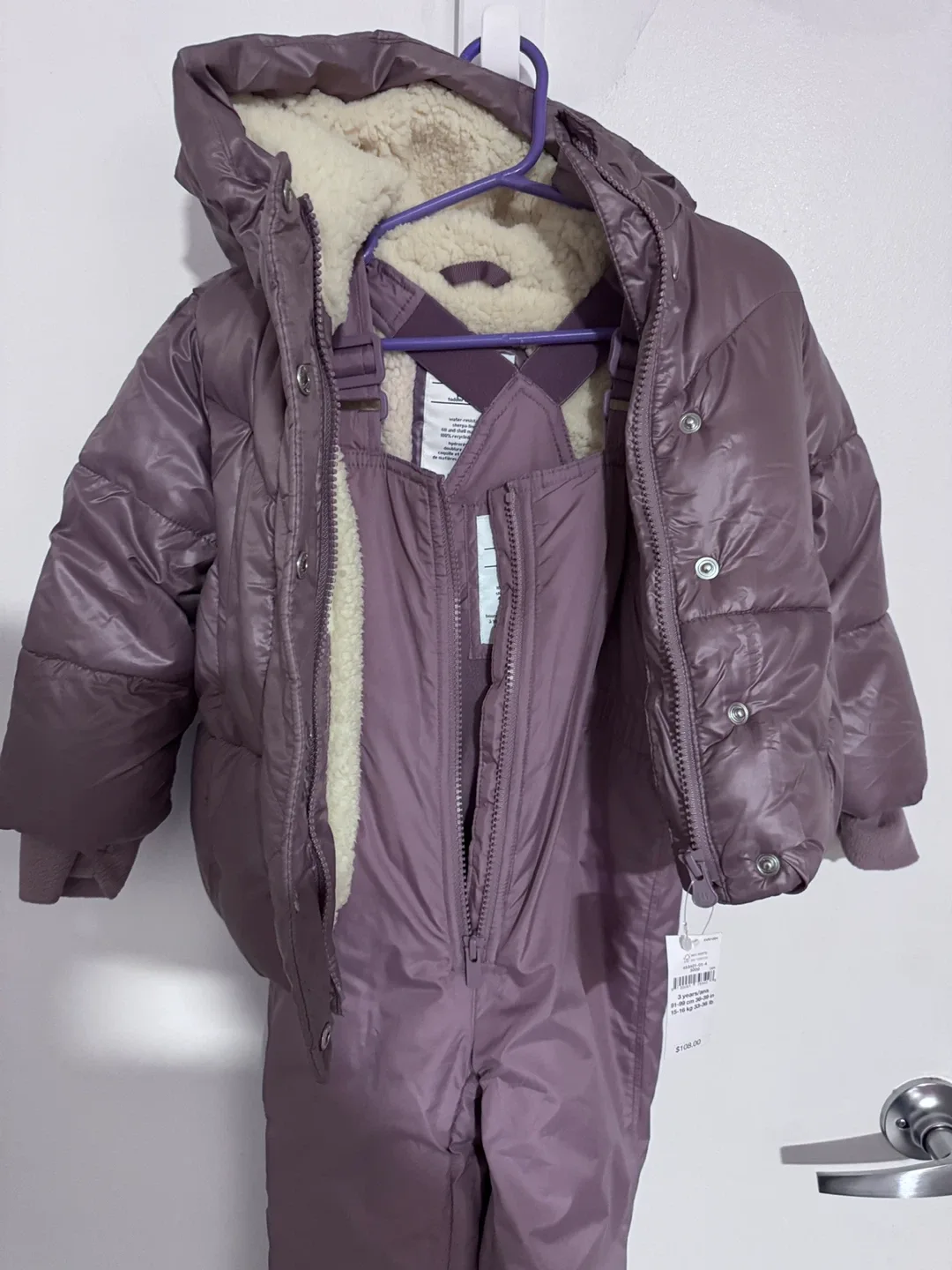 GAP Snowsuit - 3 Years - Purple image indicator(3)