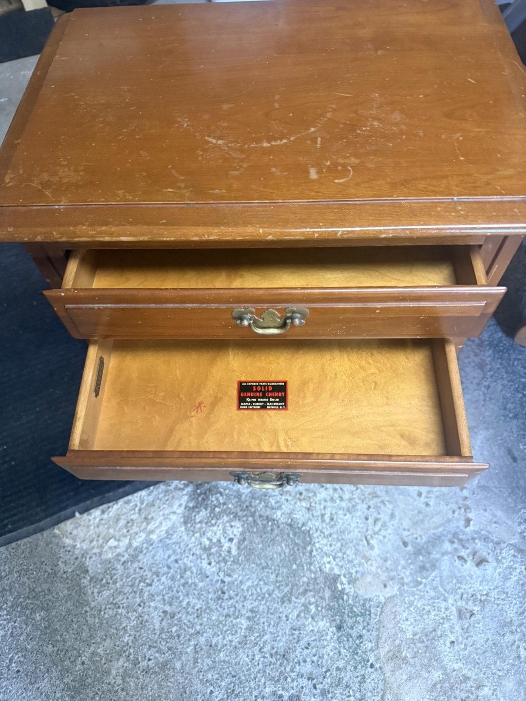 Vintage Folio Nightstand - Wood - photo 2