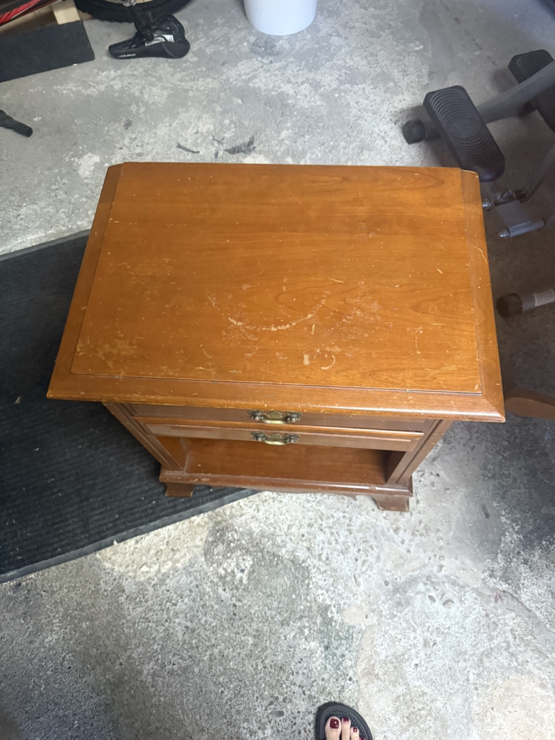 Vintage Folio Nightstand - Wood - photo 3