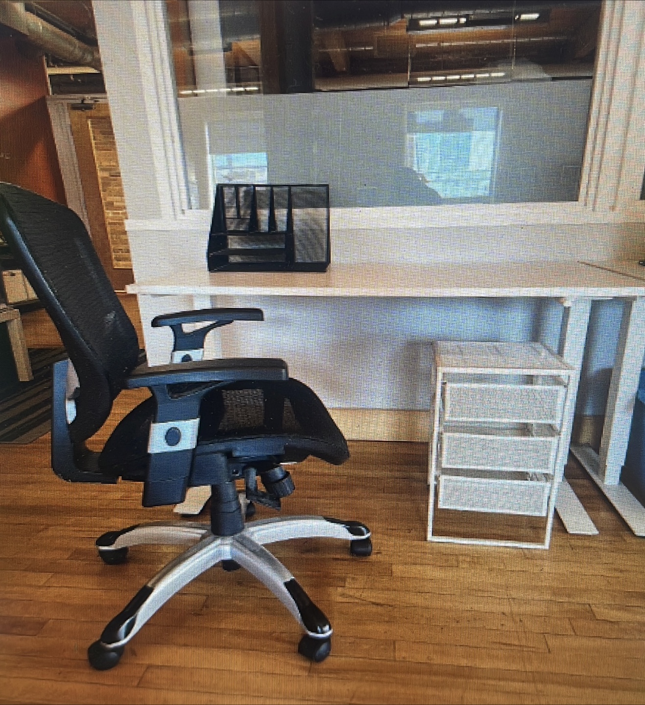 Office desk and chair