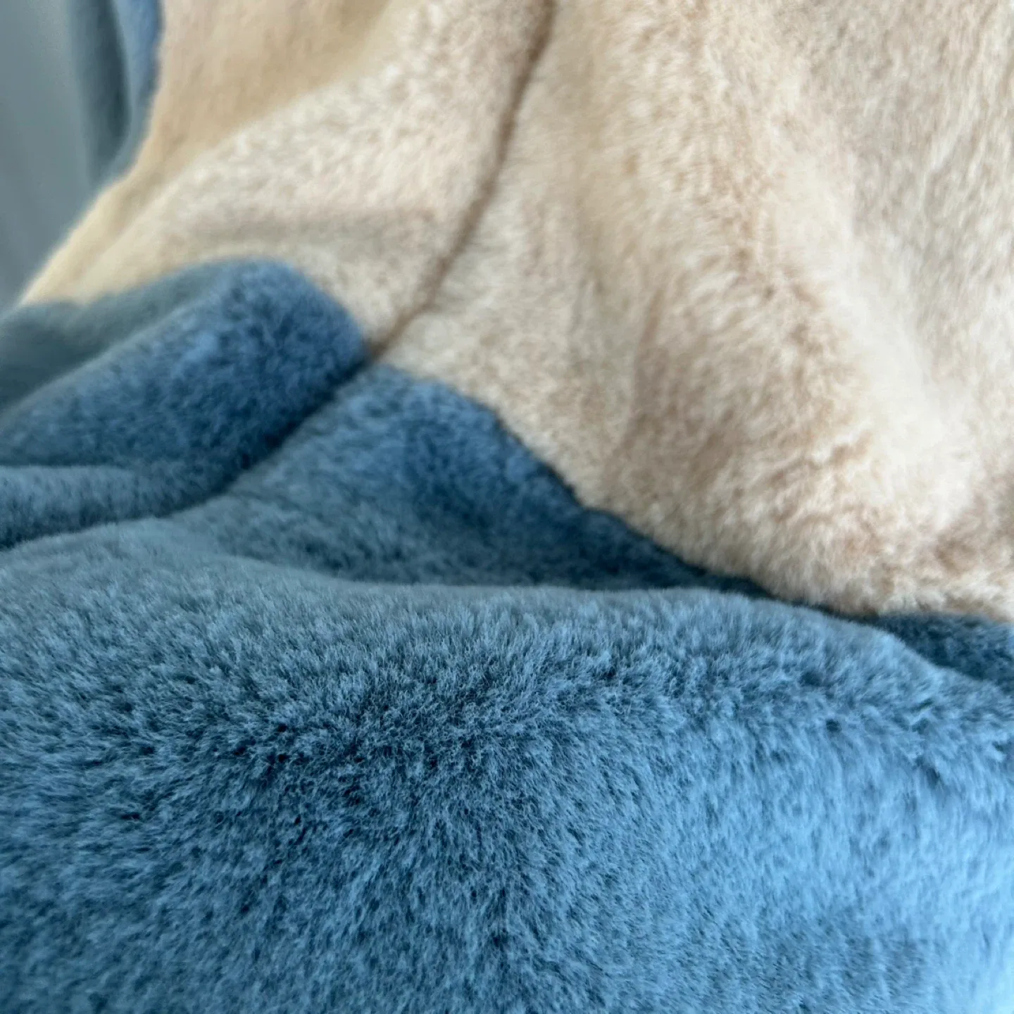 Fuzzy Colour Block Bomber Jacket image indicator(2)