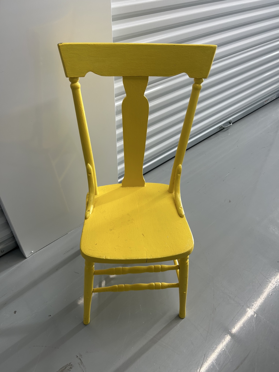 Yellow Wooden Chair - photo 2
