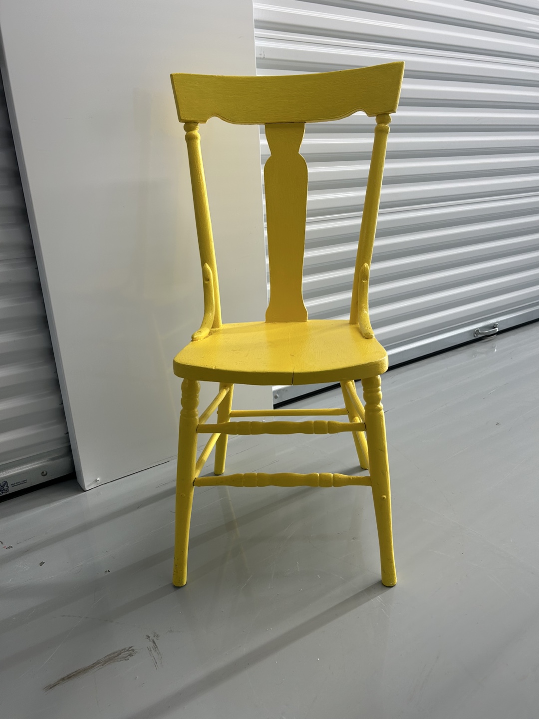Yellow Wooden Chair - photo 4