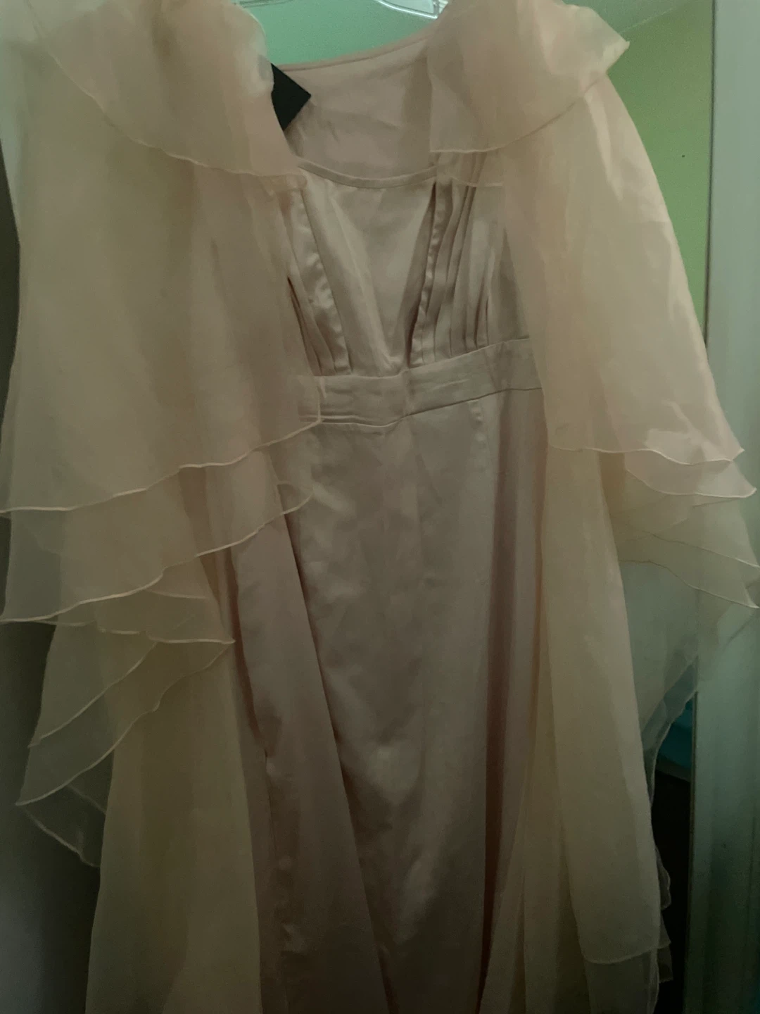 Dress with ruffled overlay - photo 2
