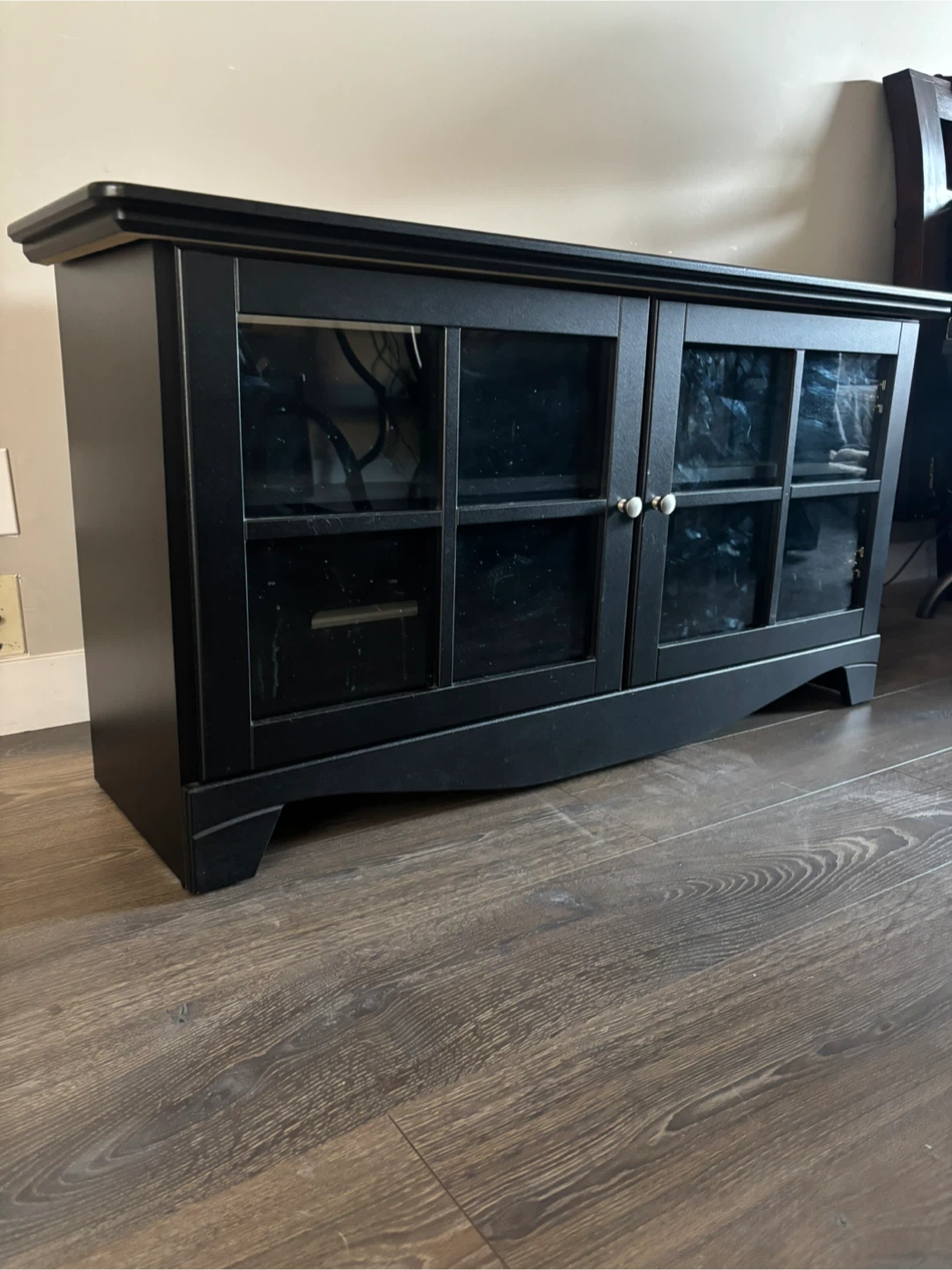 Black Corner TV Stand - photo 2