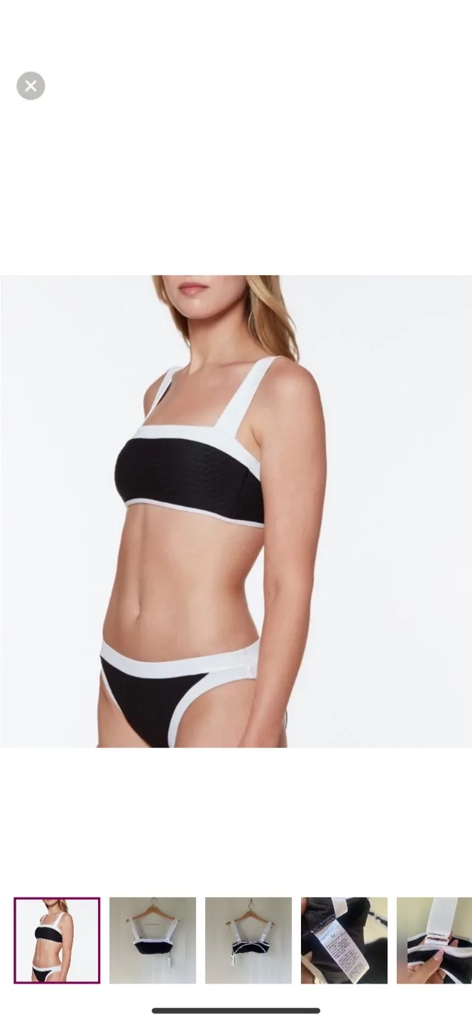 NWT - Sanctuary Swim Black & White Bikini thumbnail